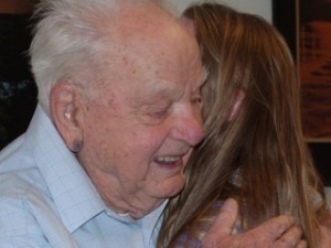 John hugging Hannah
