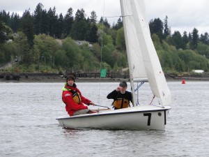 The composite high school sailing team gathers students from throughout Thurston County. Photo courtesy Alex Dzinbal.