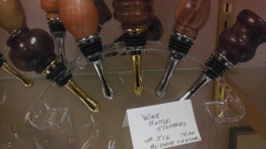 Dave Taylor enjoys using the wood working shop to make wine bottle stoppers.