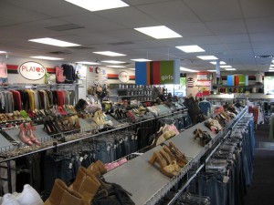 Plato's Closet, on Olympia Westside, offers today's name brand fashions at a fraction of the cost.