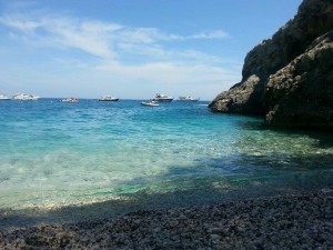 Bianca Macri is able to enjoy the lovely beach most of the year, seen here in a photo she took near her home in Naples, Italy, known for it's sunny climate.