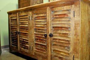 One of a kind pieces, handcrafted in India of recycled mango wood, are one of the newest additions.