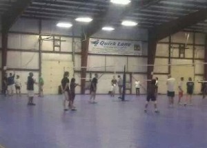 Local teens gather at the South Sound Sports Center to play volleyball during open gym. 