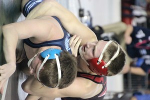 Though he did not pin his opponent for the first time this season, Yelm’s Darren Harris controlled the state championship match of the 4A 120 lbs. division from start to finish and defeated Central Valley’s Bryson Beard 5-0.