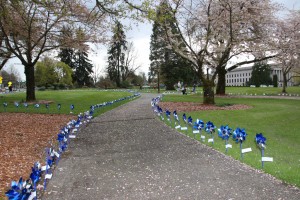 blue pinwheels