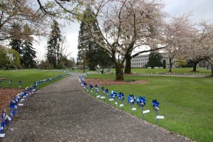 blue pinwheels