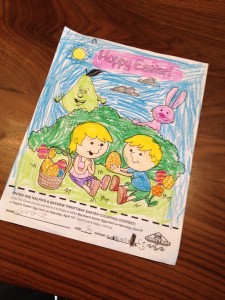 Kids can pick up Easter Coloring Contest sheets at Ralph's or Bayview and turn them in to Peare on the day of the hunt.