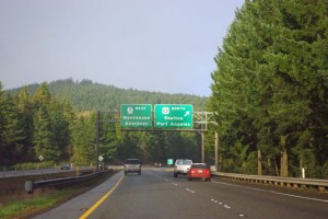 WA highway 8 junction with US 101