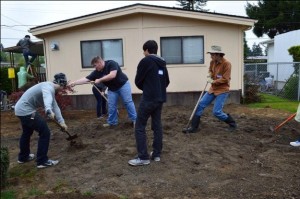 Students from Northwest Christian High School joined forces with Rebuilding Together Thurston County to help neighbors in need.