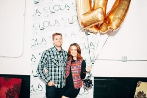 Jeff and his wife, Stevie, celebrate the opening of her clothing boutique.