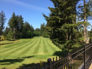 Many home lots at Campus Peak border one of the two award-winning golf courses in the area.