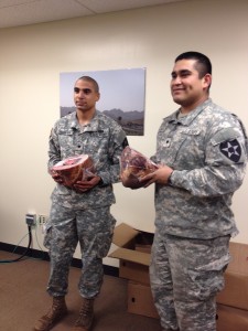 Northwest Harley-Davidson participates each year in the "Operation Turkey Drop and Ham Grenade" program bringing turkeys and hams to the troops on JBLM during the holidays.