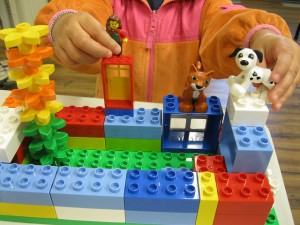 Fifteen sets of LEGO® bricks – 10,000 in each set – has kids going creative. 
