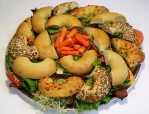 Catering options at Bagel Brothers include an array of their freshly made sandwiches.