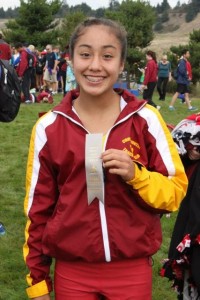 In her first year running cross country, Naomi Reyes made it all the way to WIAA 3A State competition.  