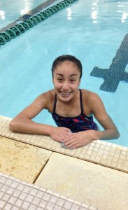 Capital High School freshman Naomi Reyes swims competitively with The Evergreen Swim Club.