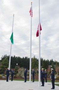 Veterans Day flag pavilion
