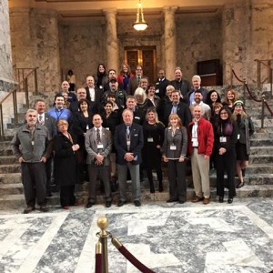 Thurston County REALTORS® and Affiliates preparing to see local representatives at the Capitol.