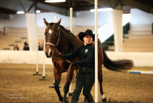 Junior team member Alyson Hill is all focus in competition. Photo by Sierra Breeze Photography