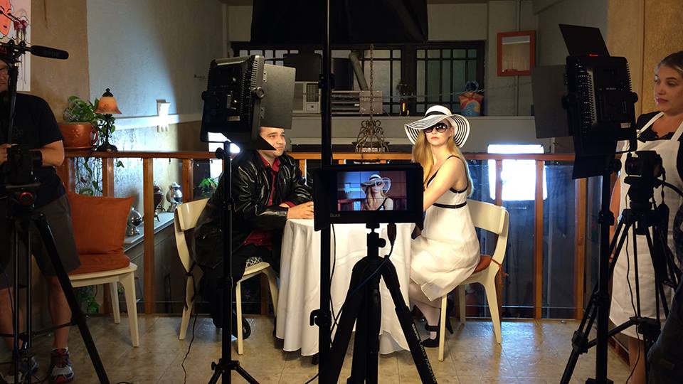 Olympia in Obscura Actors on Set olympia obscura film