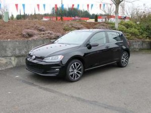 2015 Volkswagen Golf TSI front view.