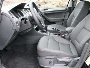 2015 Volkswagen Golf TSI interior.