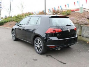 2015 Volkswagen Golf TSI rear view.