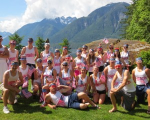 At the Young Life camp in Malibu Canada, they compete in Young Life Games. They were dressed up as “Team ‘Murica" 