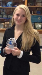 Freshman Holly McCormick has competed successfully in her first year of Debate.