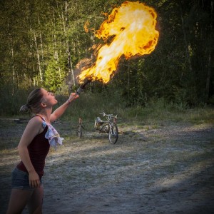 Madeline is an active aerialist at The Aviary, sometimes attending circus camps through the aerial community. Photo credit: Thaddeus Hink