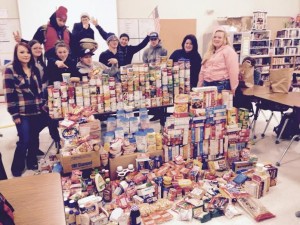 Students at South Sound High School were part of the county-wide effort to raise food donations for the Thurston County Food Drive.