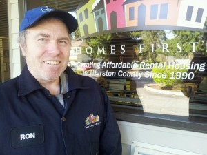 Homes First! property manager Ron Stewart was honored as Maintenance Personnel of the Year.