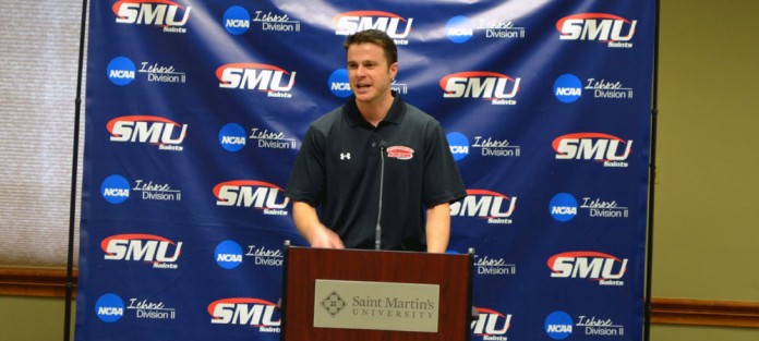 Alex Pribble Introduction saint martins basketball