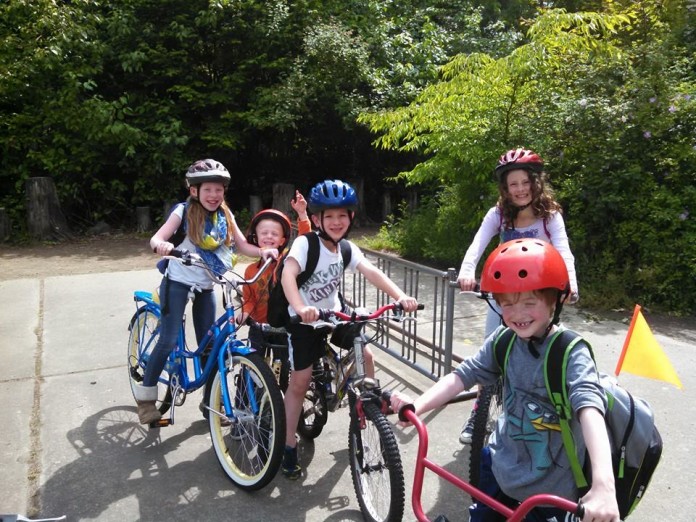 kids bike ride summer olympia bike ride