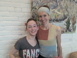 Brenna Evans who just returned from Colorado Ballet's summer program! Here she is with academy director Valerie Madonia.