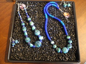  Darcie Richardson creates fun and fanciful jewelry combining the lampwork beads with interesting and antique beads she has collected. Photo credit Doris Faltys