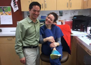Dr. Tracy Hamblin joined Dr. Vu in Oly Ortho's Sports Medicine Clinic last fall and will continue to partner with area schools this fall.