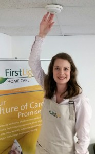 FirstLight Home Care can assist with nearly any household task and recently showcased this during "Spring Ahead": a free smoke detector battery replacement service to help prevent seniors from falling during this bi-annual chore.
