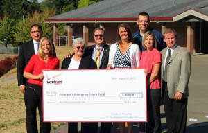 OSDEF thanks Verizon for their generous donation to the Principal's Checkbook Fund.