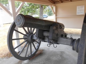 The 1863 cannon on display at Fort Steilacoom. Volunteers have restored the cannons for public display. Photo courtesy Jennifer Crooks