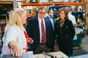Congressmen Denny Heck and SBA Administrator Maria Contreras-Sweet Photo Credit Nate Gowdy