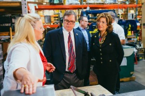 Congressmen Denny Heck and SBA Administrator Maria Contreras-Sweet  Photo Credit Nate Gowdy