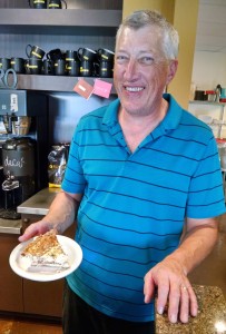 Forza's Tom Forrey bakes a variety of quiches for customers at their Hawk's Prairie location.