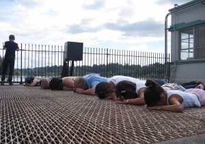 Viewing from the Fifth Avenue Bridge and ladders underneath sometimes requires getting creative.