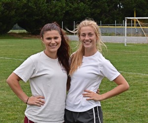 Black Hills seniors Jaylen Corbin (left) and Joslin Lindsay (right) are helping lead the Wolves through team unity and a focus on working together.