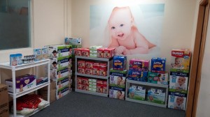 Lance Benson rents an office space on Eastside Street and 11th Avenue SE where families in need of diapers can drop by.