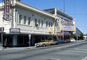 The Historic Capitol Theater circa 1975 Photo courtesy: Washington State Archives