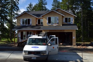 Sunset Air installs superior heating systems in all Rob Rice Homes, here at a home in Campus Peak.