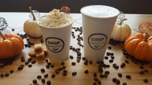 Drip Espresso Bar introduces a salted caramel mocha and their pumpkin spice latte for fall.  