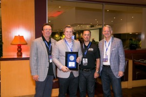 Pictured from Left, Mike Fischer, Coldwell Banker Chief Operating Officer, Mitch Dietz, Sean Blankenship, Coldwell Banker Chief Marketing Officer, and Budge Huskey, Coldwell Banker Chief Executive Officer